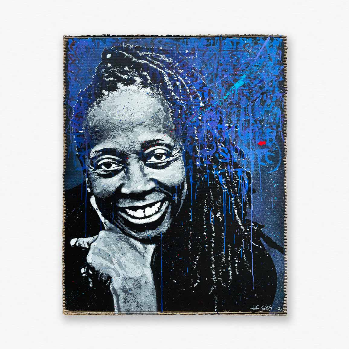 New York City Smile - Peinture de Jef Aérosol - tableau street art - Galerie d'art Biarritz Bayonne Pays Basque