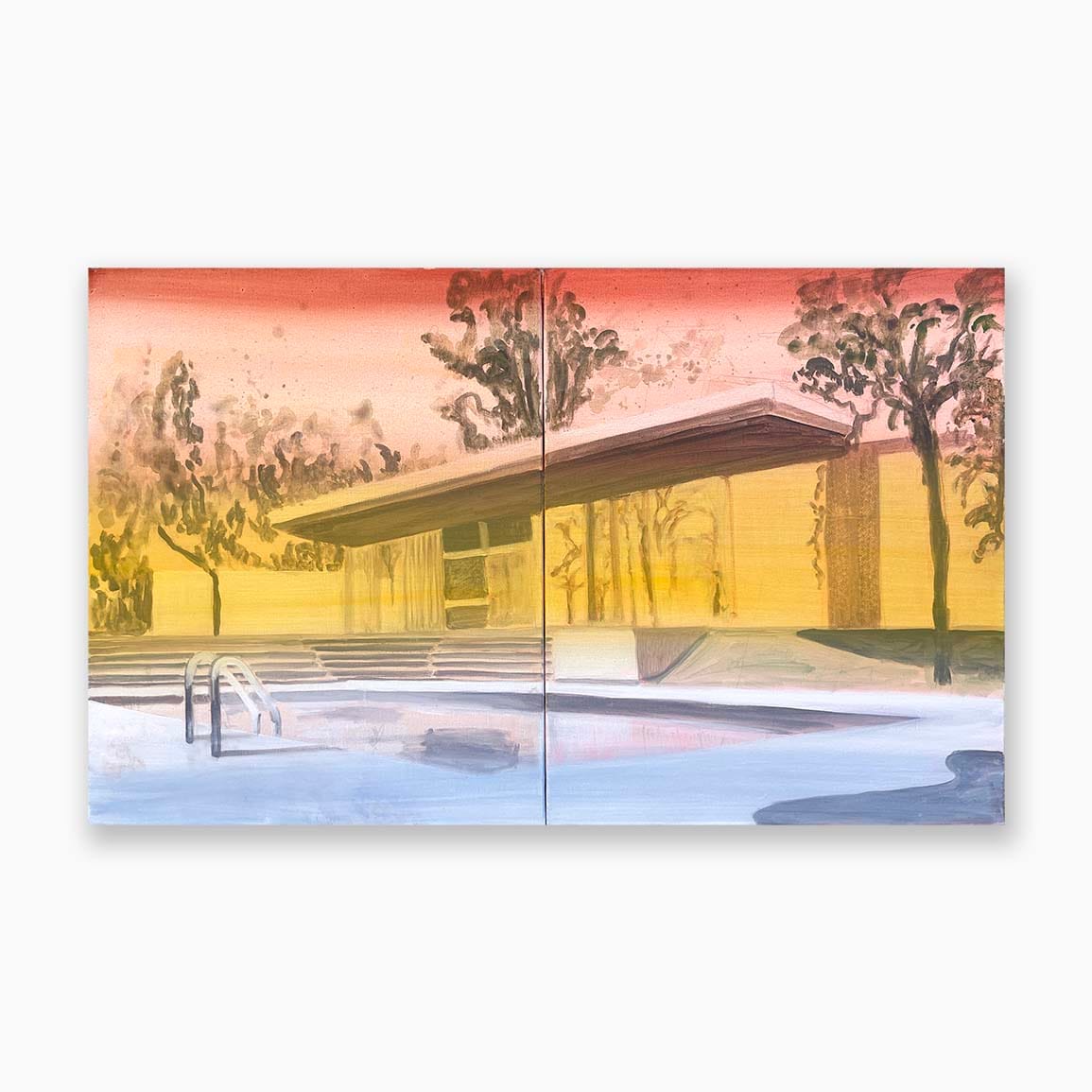 tableau contemporain architecture moderne