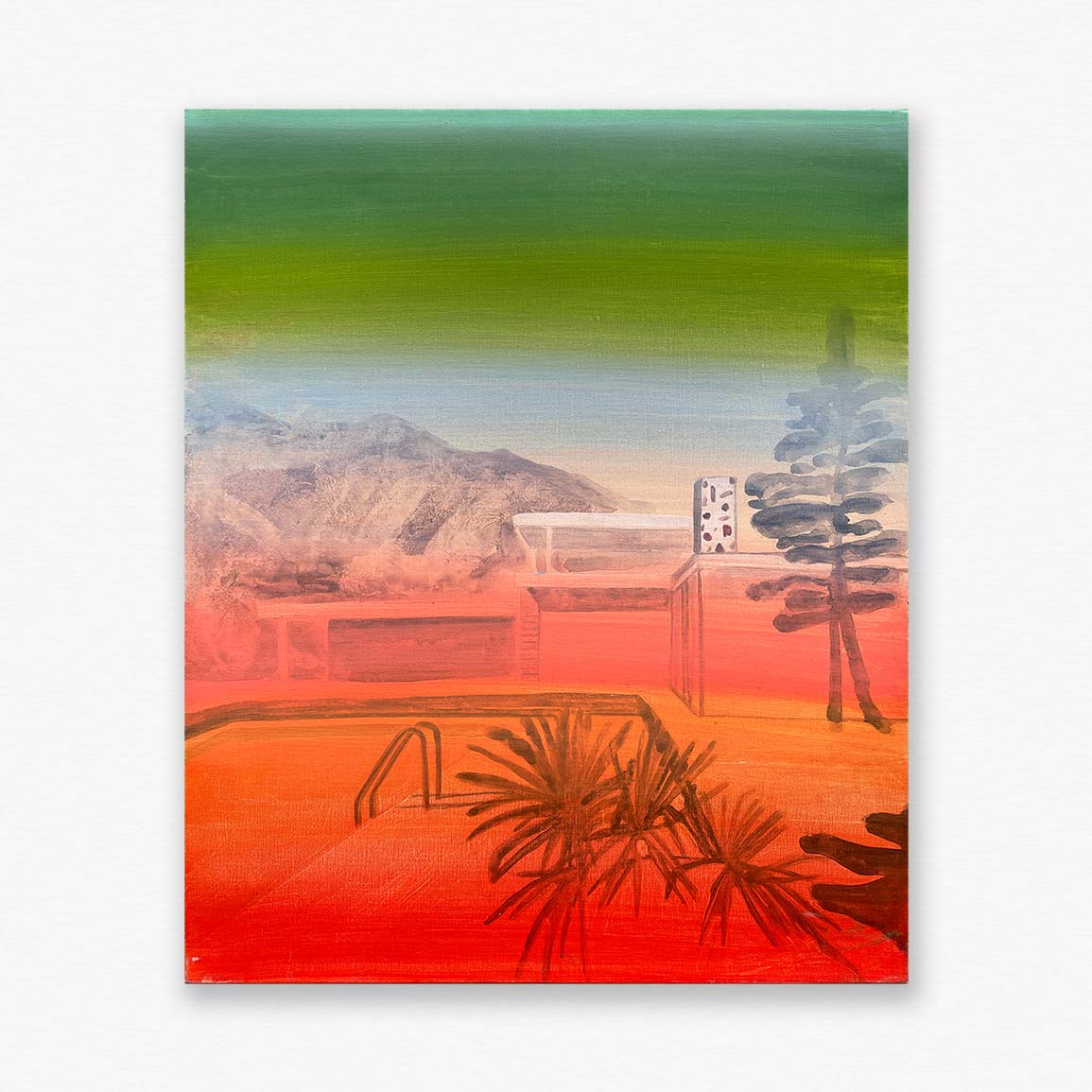 Peinture de l'artiste vanessa fanuele-art contemporain paris-exposition-paysage architectura-oeuvre ultra