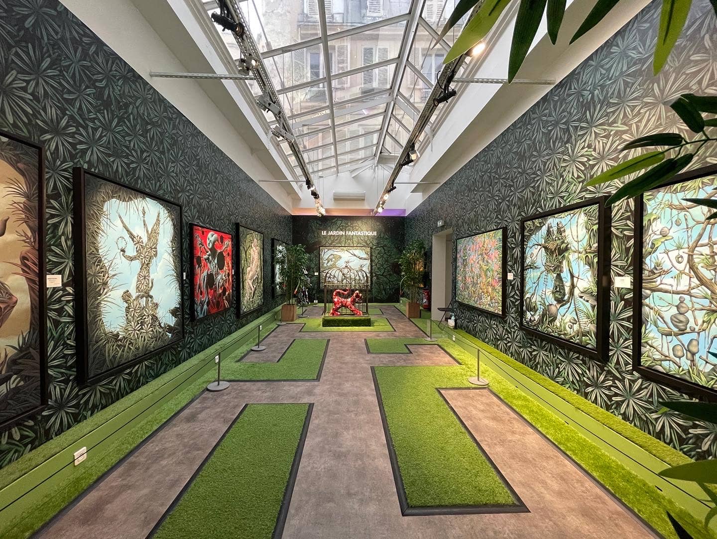 Speedy Graphito, vue de l'exposition au Musée en Herbe à Paris-Mondes Imaginaires 2021.