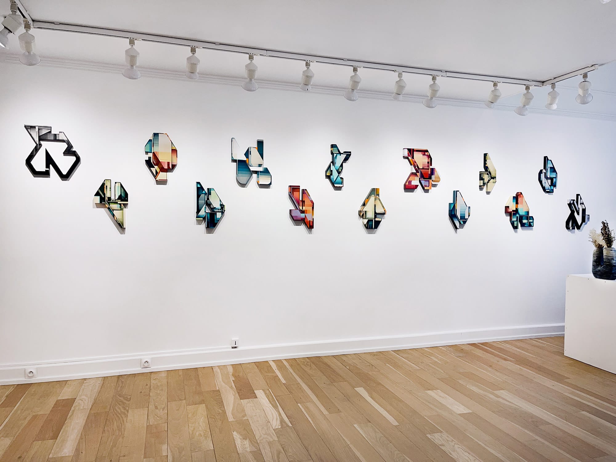 Oeuvres d'Olivier SWIZ pour l'exposition Fragments Aphabétiques