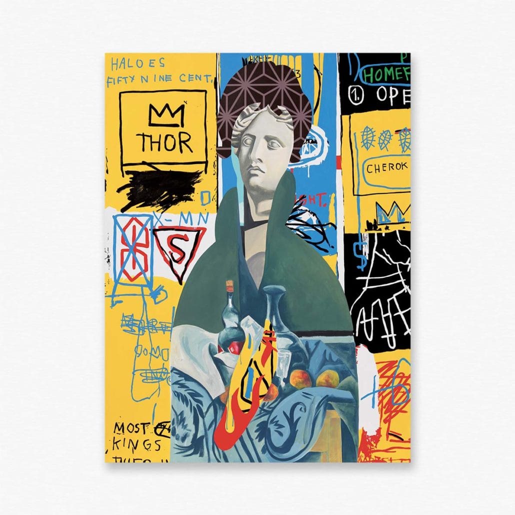 Femme Sacrée (2022) - Acrylique sur toile - 130 x 97 cm Oeuvre de Speedy Graphito-Peinture 2022-Exposition