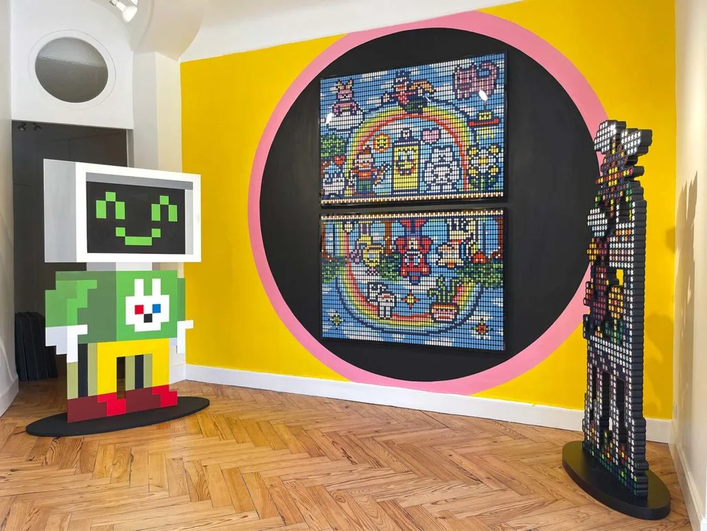 Oeuvres de l'artiste Speedy Graphito - Pixel et sculpture