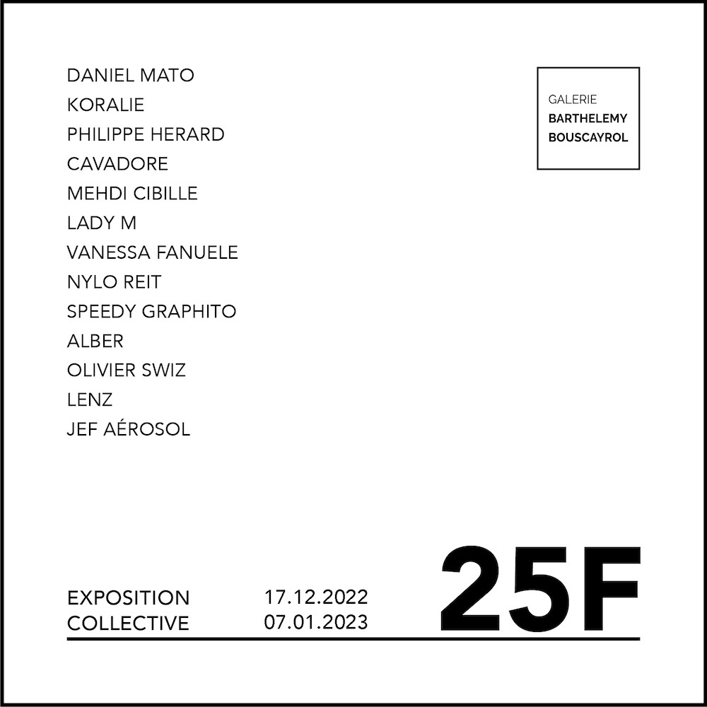 Exposition collective-Art contemporain-Speedy graphito-daniel mato-jef aérosol-swiz-koralie-ladym-philippeherard
