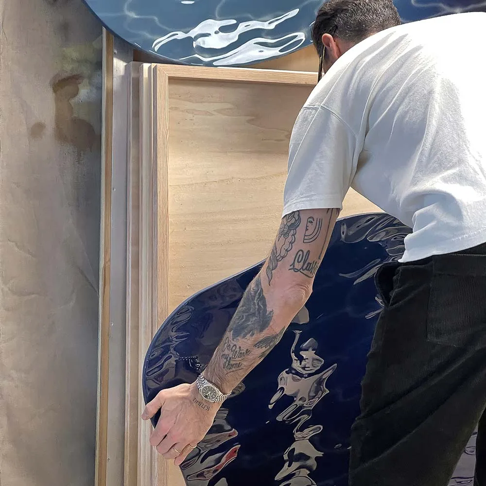Portrait de l'artiste Supakitch dans son atelier - Guillaume Grando