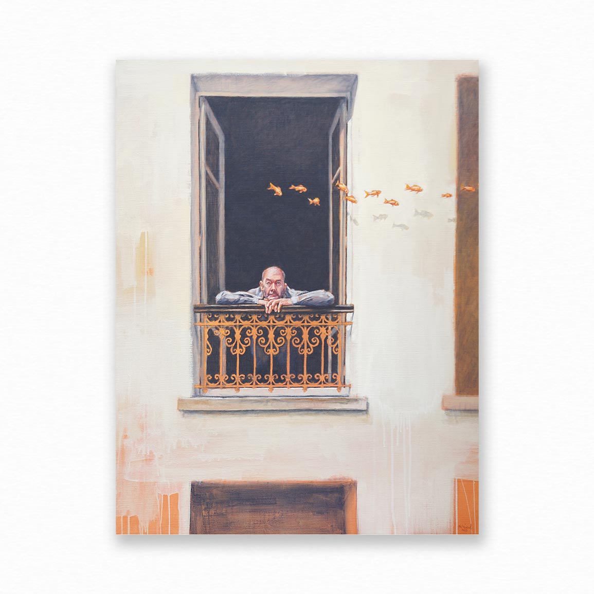 Peinture figurative de philippe hérard-oeuvre d'art