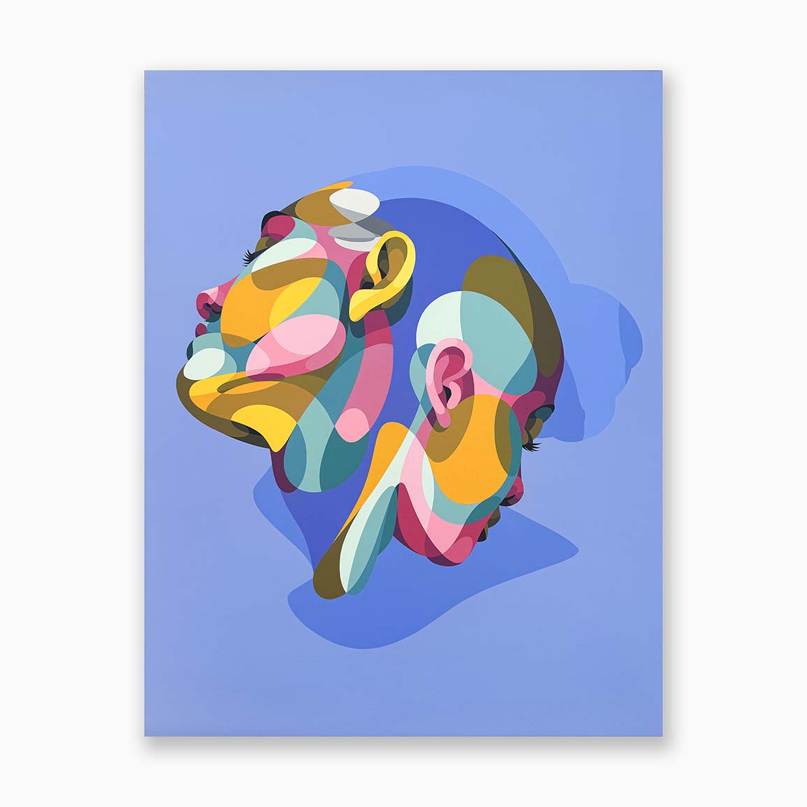 Peinture sur toile bordeaux art contemporain galerie