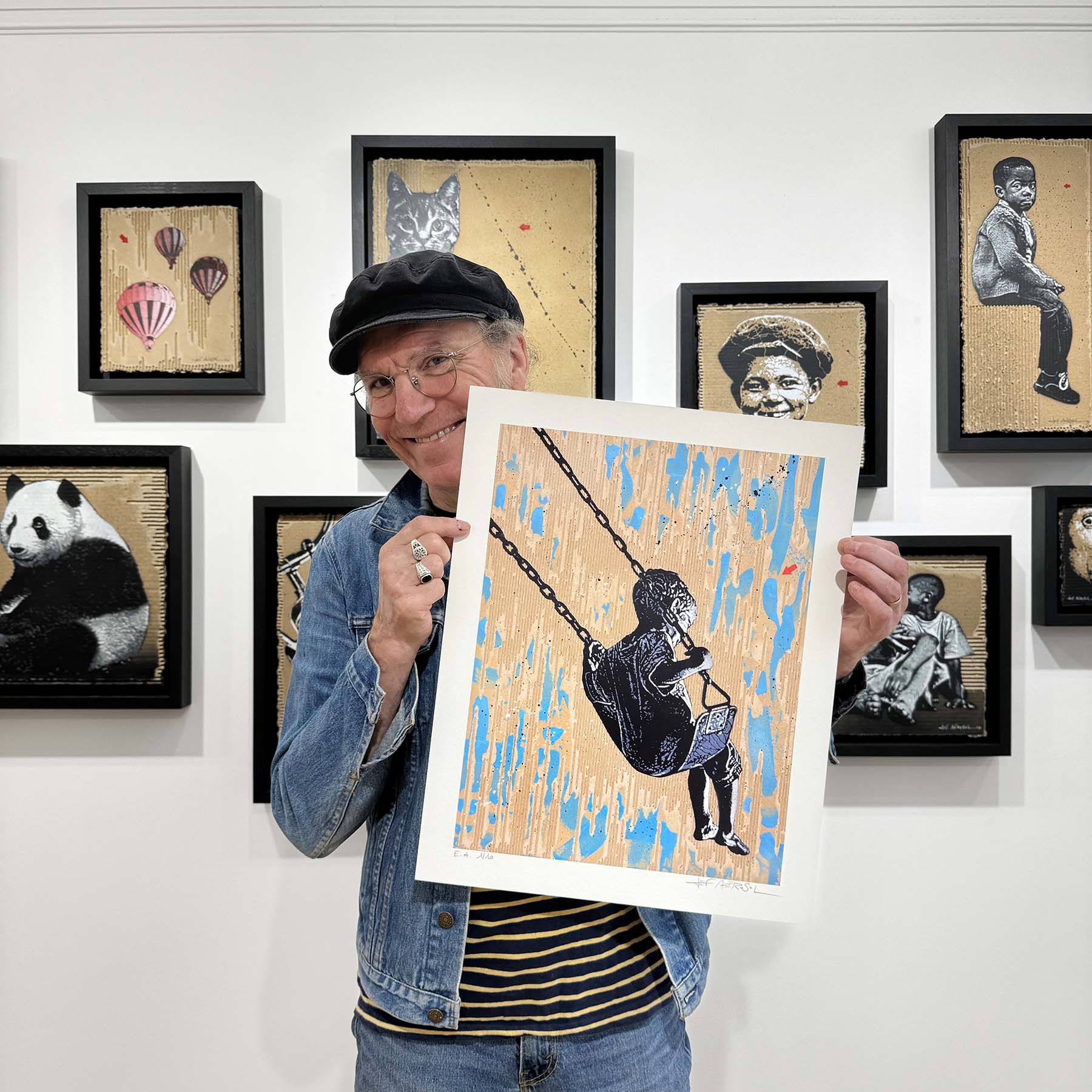 Print de Jef Aérosol, edition limitée à la galerie