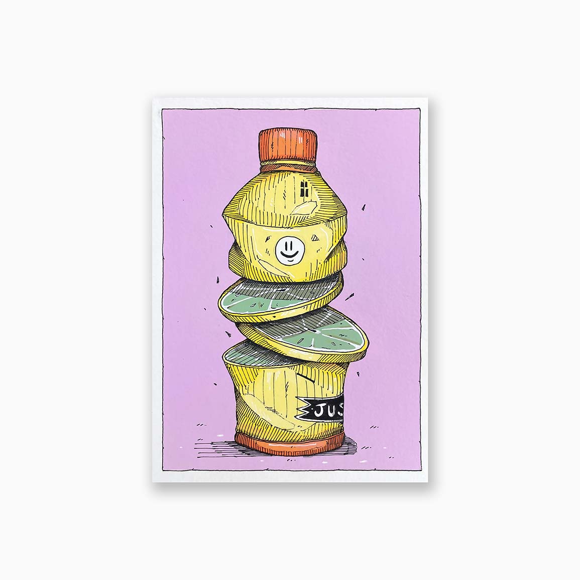 Bouteille découpée. Oeuvre d'art de Kesadi. Lyon