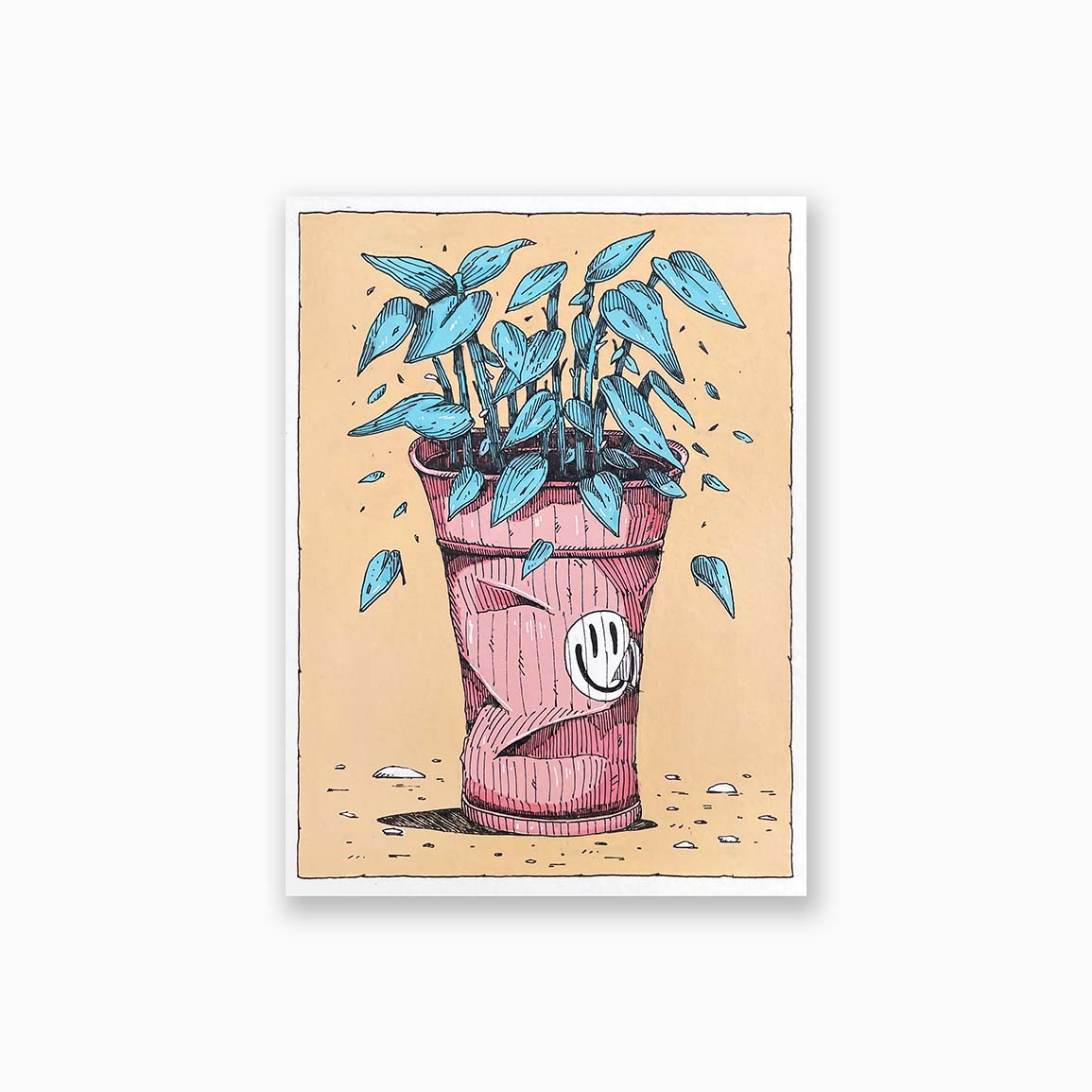 artork on paper by Kesadi. Contemporary art, Biarritz and Paris