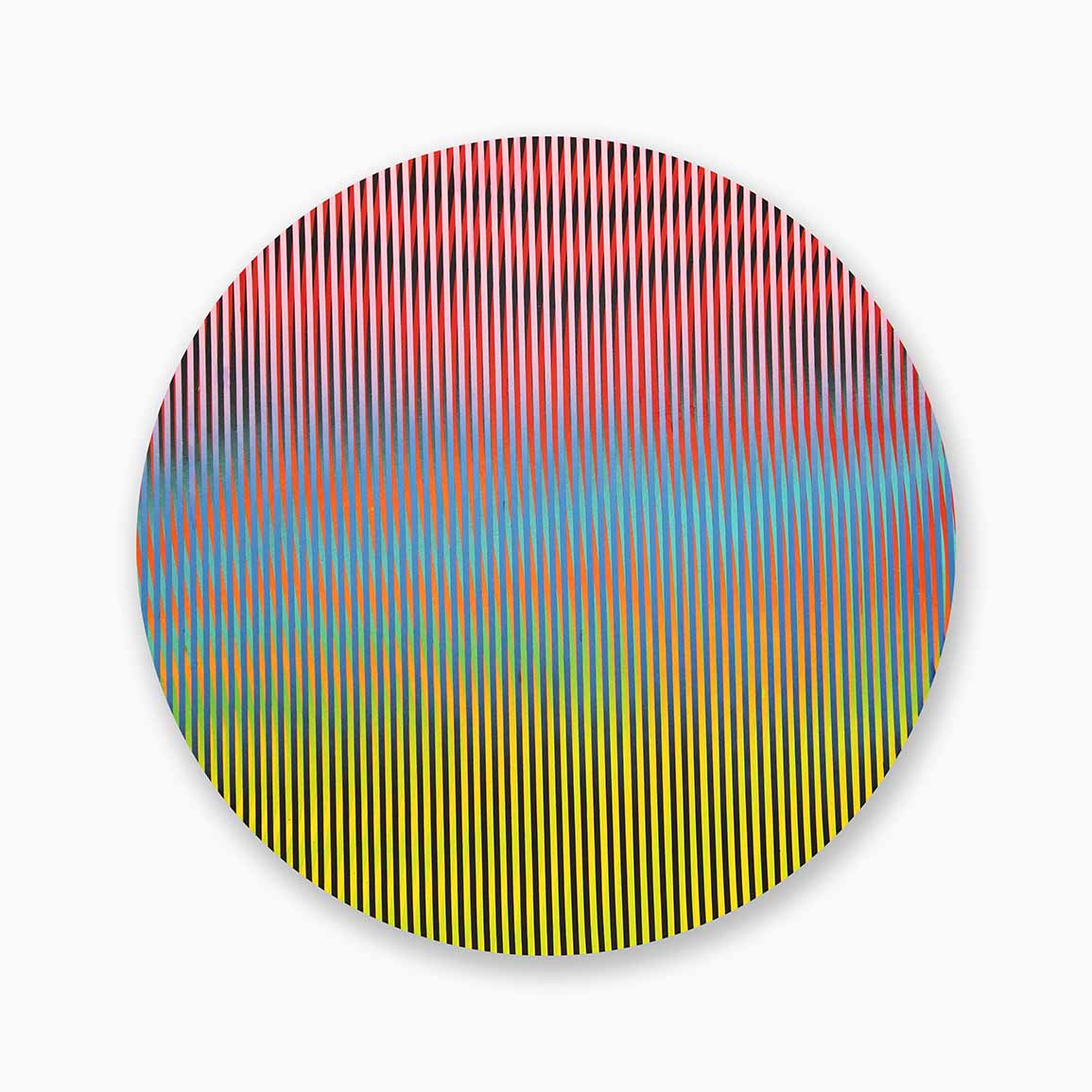 Peinture contemporaine. Tableau d'art optique coloré
