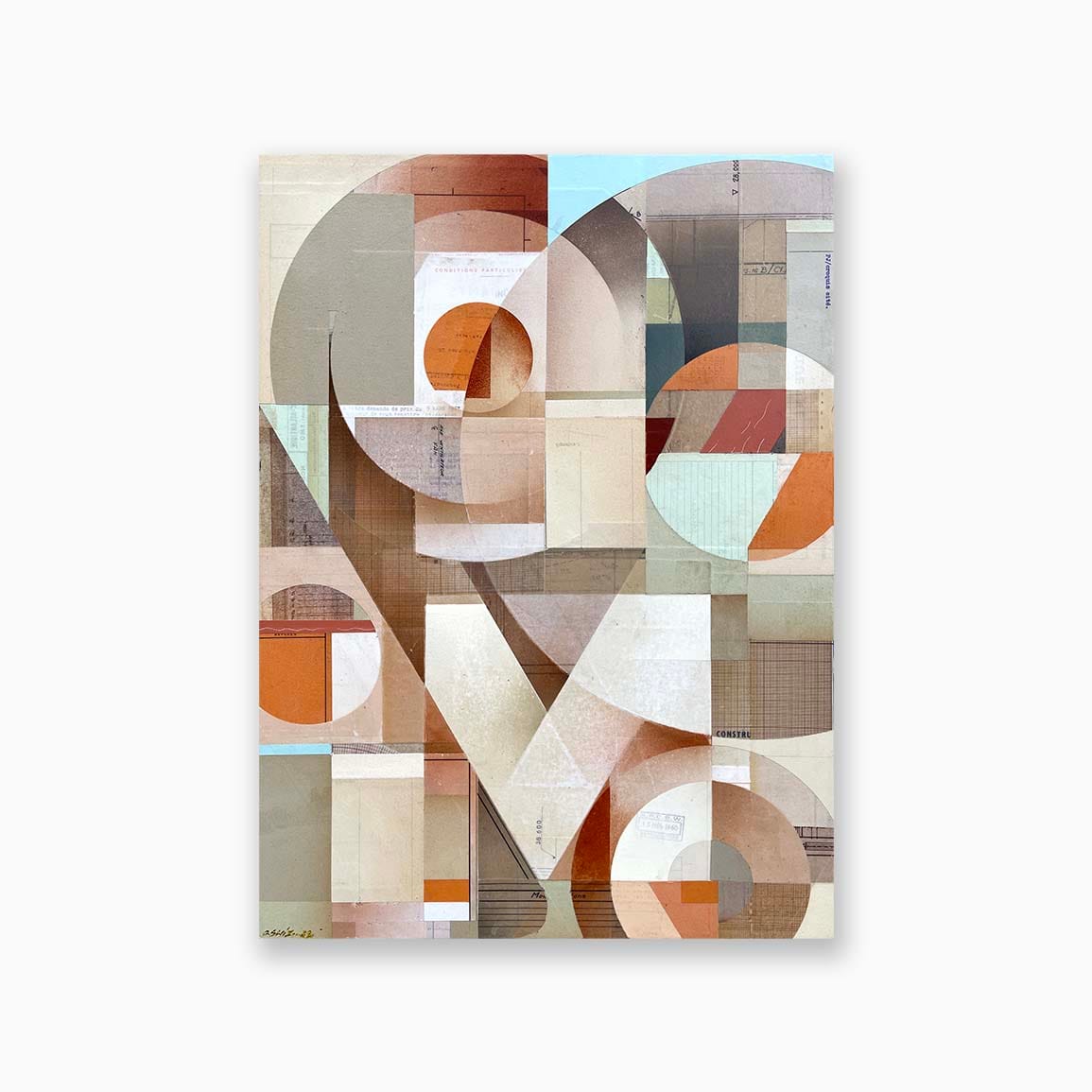 tableau abstraction geometrique olivier swiz