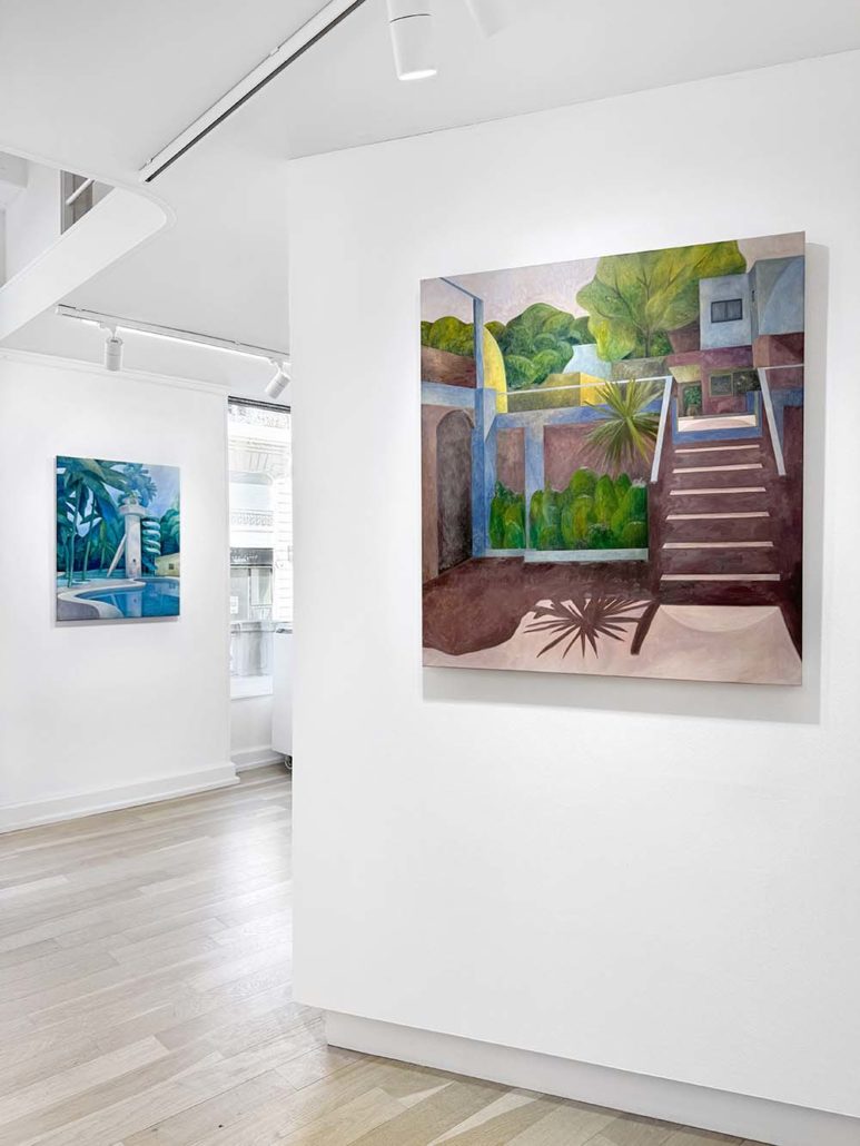 Oeuvres d'Olivier Kenneybrew. Vue de l'exposition à la galerie Barthelemy Bouscayrol