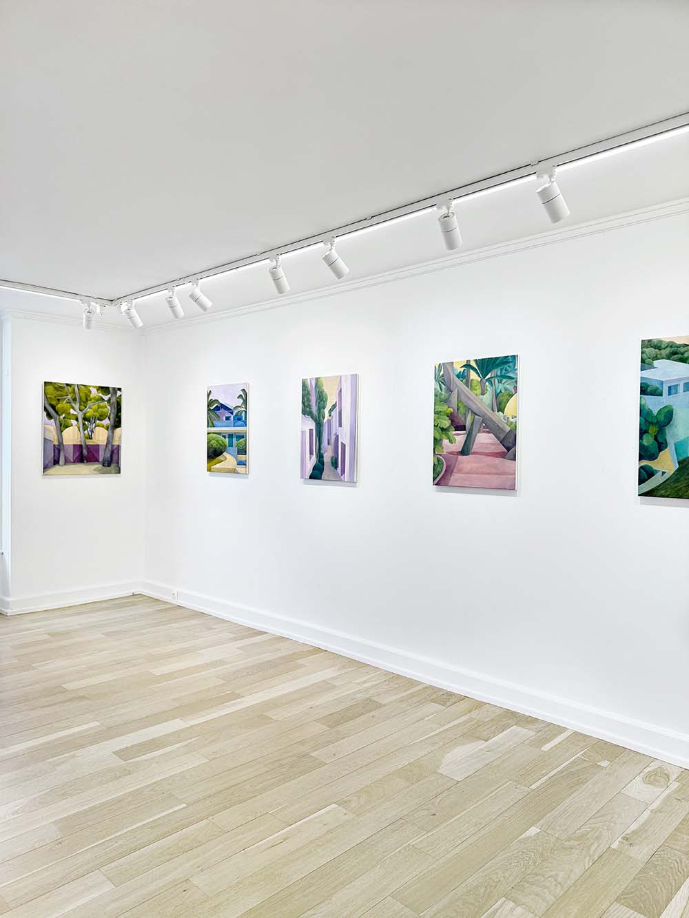 Vue de l'exposition d'art contemporain de l'artiste Olivier Kenneybrew, world of polar